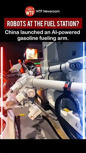 China's Al Robot Now Fills Your Car's Fuel!🤖⛽️