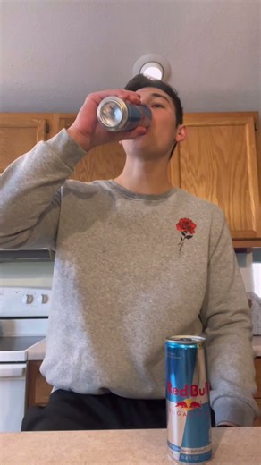 Ping pong trick shot ends with me chugging a giant Red Bull