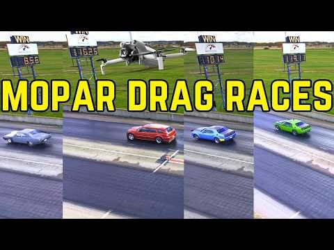 Mopar Drag Racing Drone Footage | Hellcat, Redeye & HEMI Battles