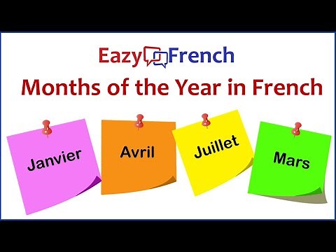 French Months of the Year | Les Mois de l'année | Eazy French