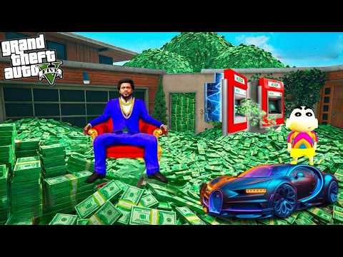 FRANKLIN TOUCH ANYTHING BECOME GOLD || EVERYTHING IS FREE IN GTA 5