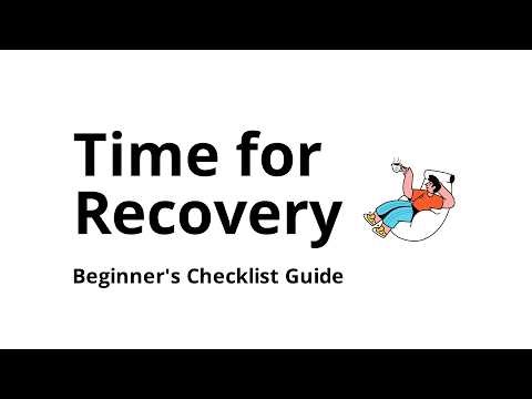 How to make time for recovery (beginner checklist)
