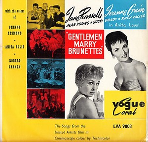 Jane Russell, Jeanne Crain, Alan Young, Scott Brady, Rudy Vallee And Johnny Desmond - Gentlemen Marry Brunettes (Songs Hits From The United Artists Musical)