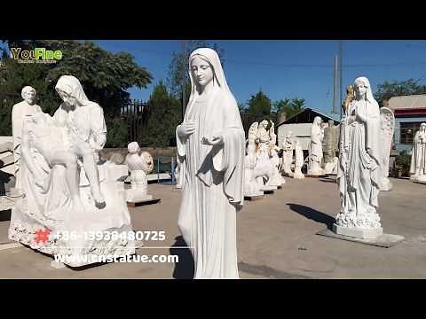 How to Make Life Size Mary Marble Sculpture Classic Catholic Religious Statue?