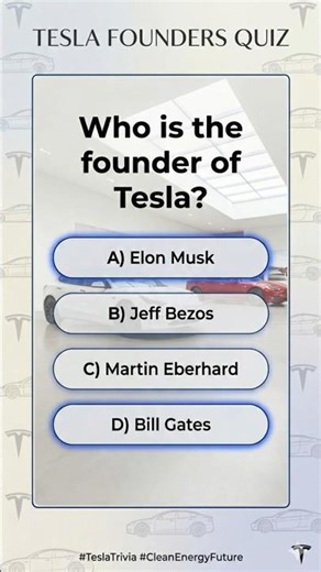 Tech Quiz Series : Who founded Tesla? Most People Get This Wrong! #shorts