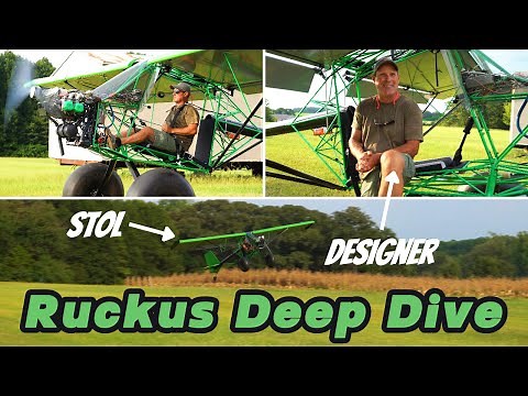 Top Rudder Ruckus STOL — Full Walkaround and Flight with the Designer