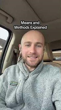 Means and methods explained