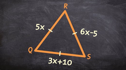 How do you find all of the sides for a equilateral triangle
