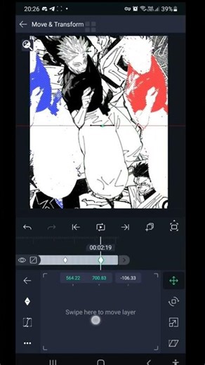 Alight Motion Simple manga clone effect tutorial . #edit #jjkgame #satorugojou #mangaedit #tutorial