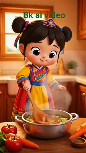 Cute Little Girl Cooking in Kitchen | Adorable Kids Cooking Video 👩‍🍳💕