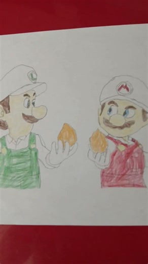 Drawing Fire Mario And Fire Luigi#nintendo#illumination#thesupermariogalaxymovie#prediction