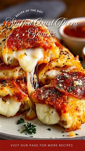 4.2K views · 17 reactions | Stuffed Crust Pizza Snacks *There's...