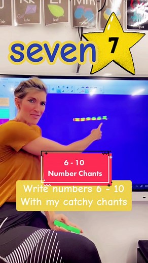 Catchy Number Chants for Writing Numbers 6-10