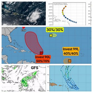 66K views · 500 reactions | Atlántico jueves 2pm:  Invest 90L la...