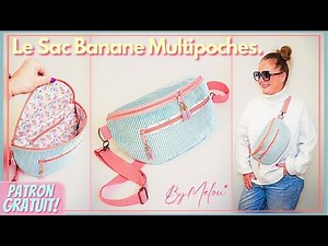 🎁 #DIY TUTORIAL with FREE PATTERN 🎁 The MULTI-POCKET Bum Bag #ByMélou 🥰