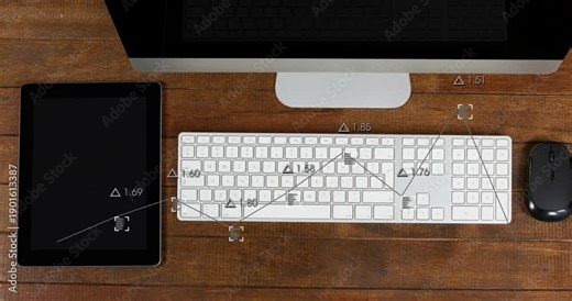 Overlays activating on scan sweeping keyboard and tablet tracing X paths mapping key clusters