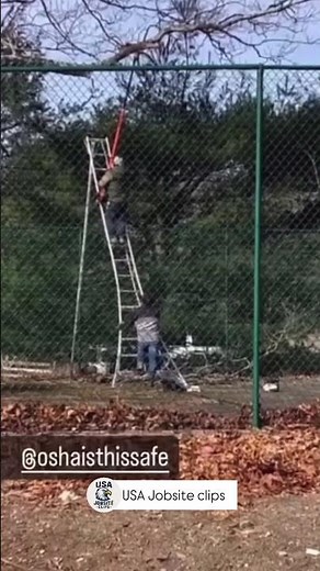 Finance advice video #EpicFail #LadderFail #TreeCutting #FailVideo #WorkFail #SafetyFirst