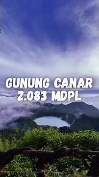 Mount Canar Talaga Bodas, the Mountain with the Prettiest Crater Lake View in West Java #shortvideo