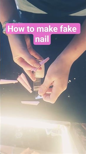 how to make fake nails #preppy