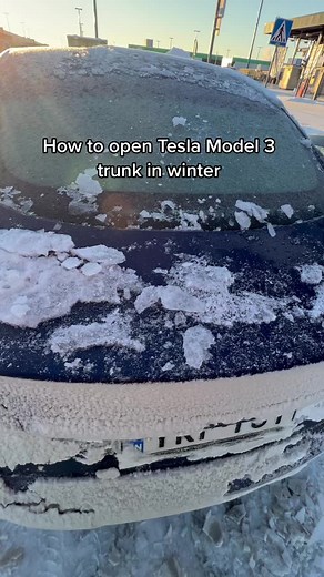 Winter Tips: How to Open Tesla Model 3 Trunk in Cold Weather