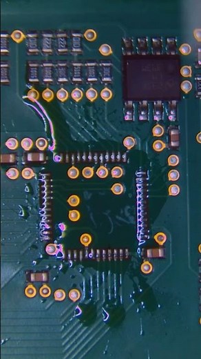 QFP Chip Replacement FAST! Micro Soldering IC Rework 💨 #microsoldering #repair #iphone #mobile