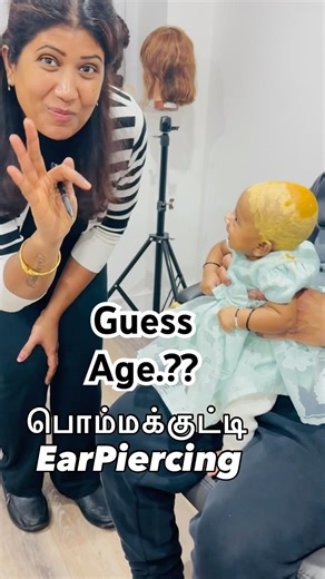 3-Month-Old Princess’ First Traditional Tamil Ear Piercing 💫Scary but Funny #londontamil #ytshorts