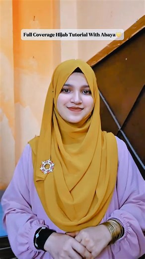 Full coverage hijab tutorial 💜✨ #fullcoveragehijabtutorial #hijabtutorial #fyp #hijabstyle #hijab