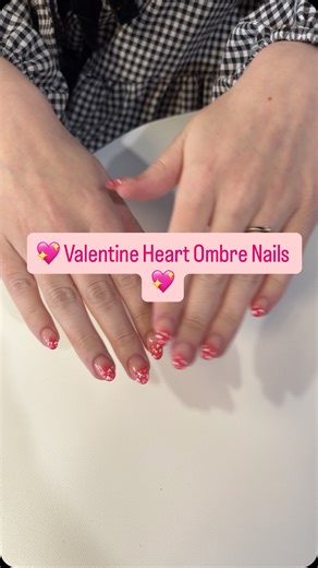 Treesdale Nail Salon Gibsonia PA on Instagram: "Red ombré tips + tiny heart details on a soft nude base ❤️ Sweet, romantic, and giving main character Valentine energy 💅✨ Perfect for date night, Galentine’s, or just falling in love with yourself. This set is officially a Valentine must-have 💘 Book it before it’s gone 👀 #ValentineNails #HeartNails #OmbreNails #NailGoals #NailInspo CuteNails GelNails ShortNails LuxuryNails NailsOfInstagram TreesdaleNailSalon, Gibsonia PA"