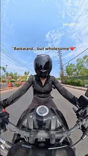 Two introverts in one frame 🤭🙂‍↔️…#hyderabad #mt15riders #papakipari #motovlog