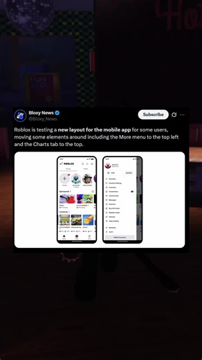 NEW ROBLOX MOBILE UI! #roblox #rblx #robloxedit #robloxgame #fyp
