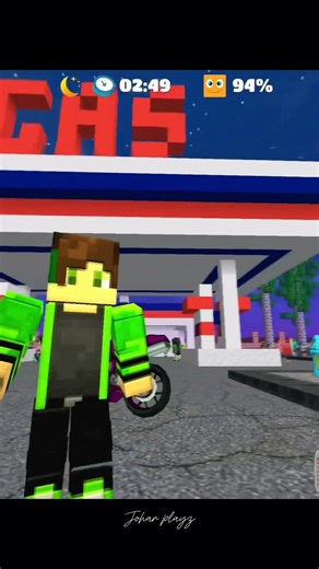 💀I BUILT MY OWN GAS STATION ON MY MINECRAFT CITY😱 #shortsfeed #shorts #gaming #games