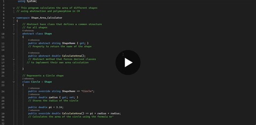 #csharp #objectorientedprogramming #polymorphism #abstraction #computerscience | Arpita Yadav