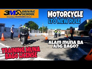 LTO MOTORCYCLE NEW CODE RESTRICTION A, 3DAYS SEMINAR, 8HRS ACTUAL TRAINING😱.