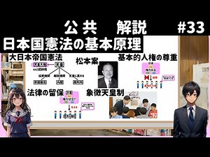 【解説】公共３３、日本国憲法の基本原理