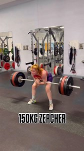 Chloe Brennan ZERCHER 150KG! Video credits Chloe brennan #mondaymotivation | Man Beast Strongman Events