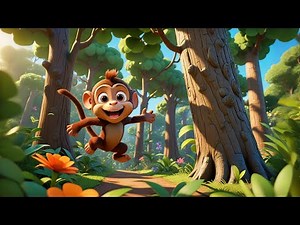 Three Little Monkeys Swing All Day | Monkey Song for Kids | Fun Animal Nursery Rhymes and Baby Songs