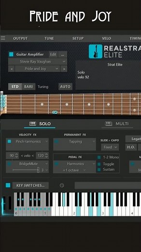 Stevie Ray Vaughan’s Legendary Tone — Recreated with #RealStrat Elite by MusicLab #prideandjoy