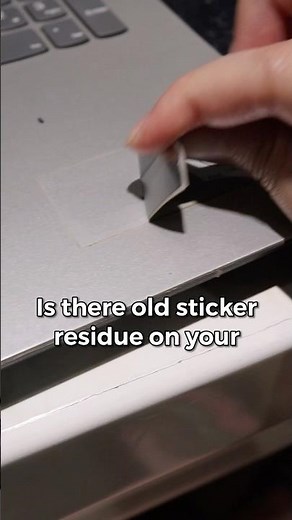 How to remove sticker residue on your laptop - FAST & EASY!
