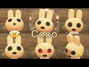 【Animal Crossing New Horizons】Coco All 44 Emote Reactions
