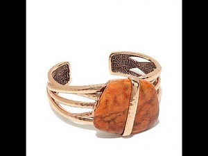 Studio Barse Sponge Coral Hammered Copper Necklace