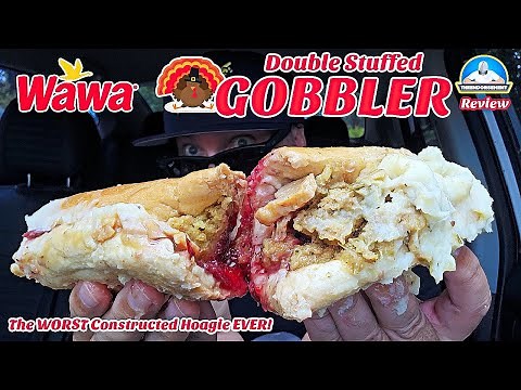 Wawa® Double Stuffed GOBBLER Hoagie Review! 🦃🥖 | The WORST Hoagie EVER Made? | theendorsement