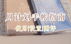 用周计划搞定一年手帐丨使用 测评 我如何设置丨新手向