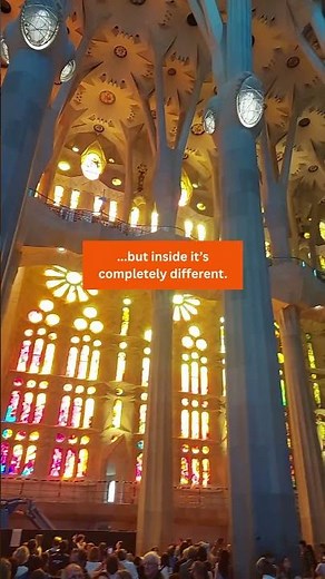 Sagrada Família Inside vs Outside 🤯 | Barcelona Spain