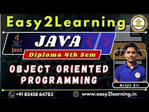 Diploma 4th Sem Computer Science | JAVA | Object Oriented Programming |by Easy2learning