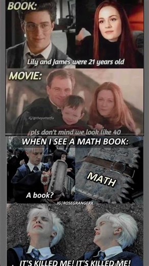 When I See a Math Book 😂 | Harry Potter Meme