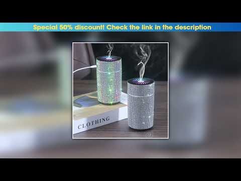 First Look Luxury Shiny Car Diffuser Humidifier with LED Light Diamond Auto Air Purifier Diffuser A