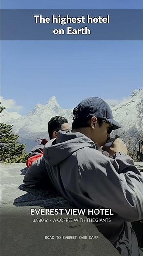 The Highest Hotel on Earth - Everest View Hotel #shorts