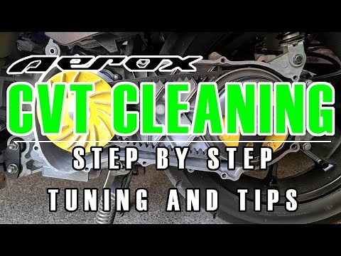 Yamaha Aerox CVT cleaning | Step by step | Tuning and Tips