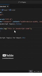 JavaScript Master Class| ReactJS Tutorial P5 #coding #programming #javascript #reactjs #shahidnaeem | Shahid Naeem