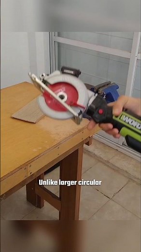 Worx mini circular saw capabilities (excerpt from video)